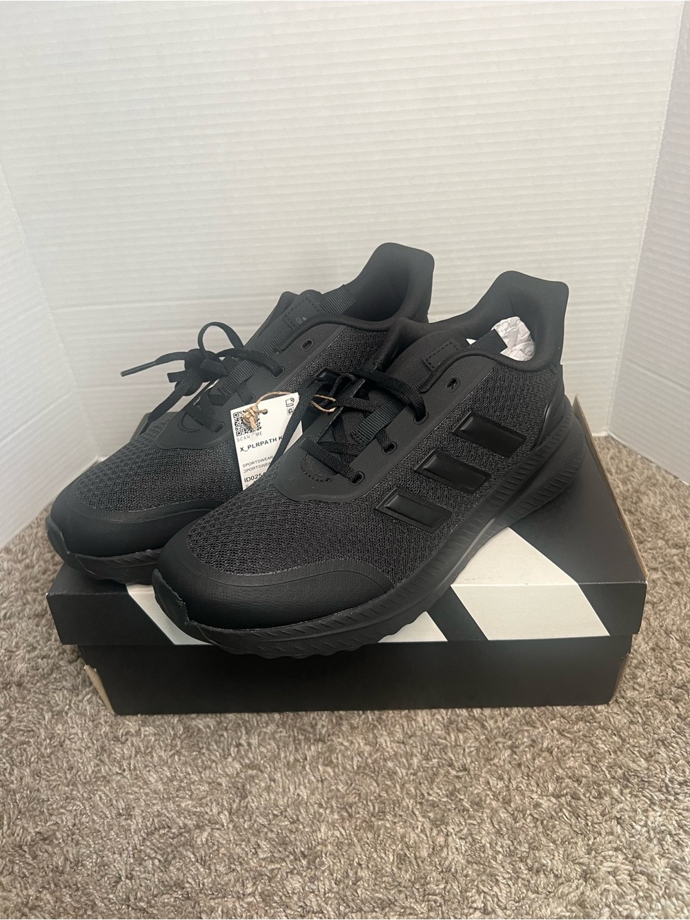 adidas Women’s Black Low-Top Mesh Sneakers